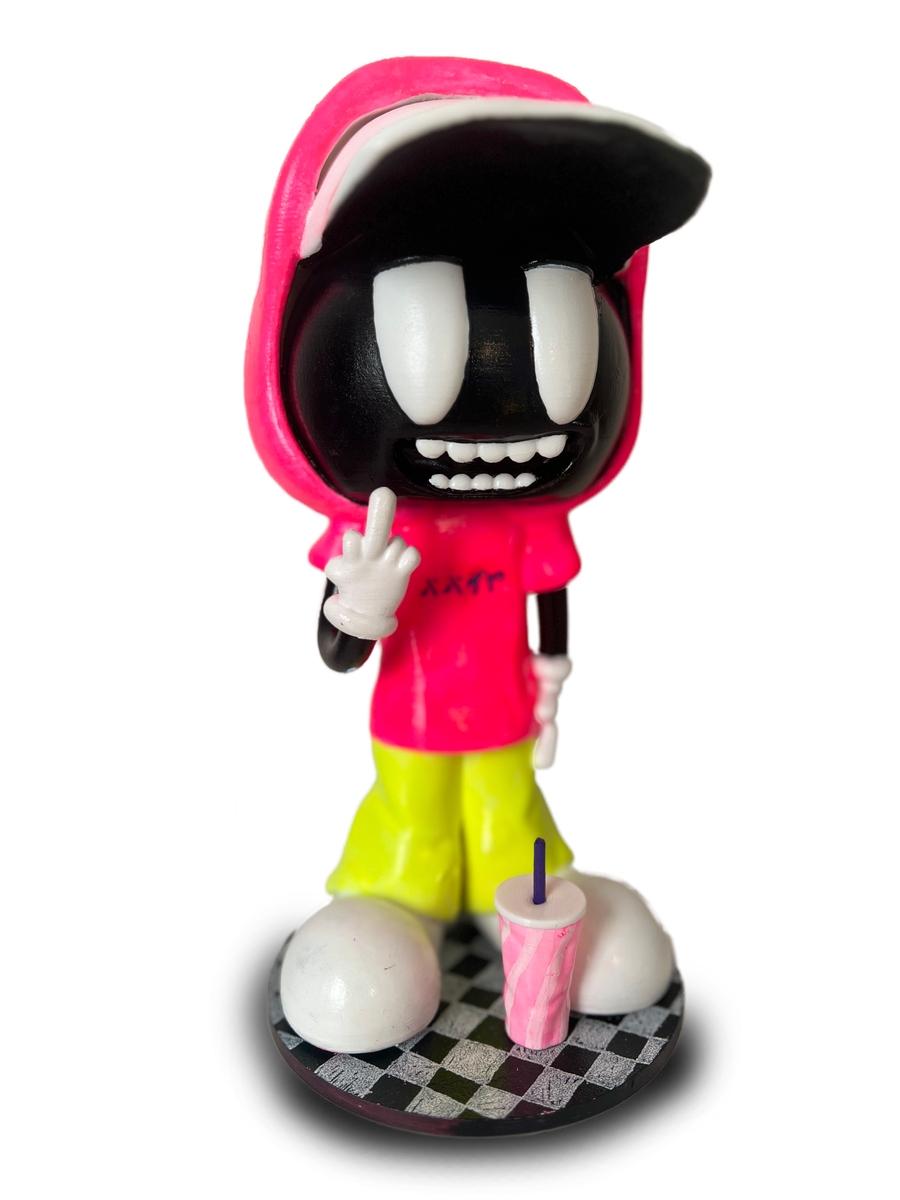 Papayo Flip — figura de edición limitada pintada a mano